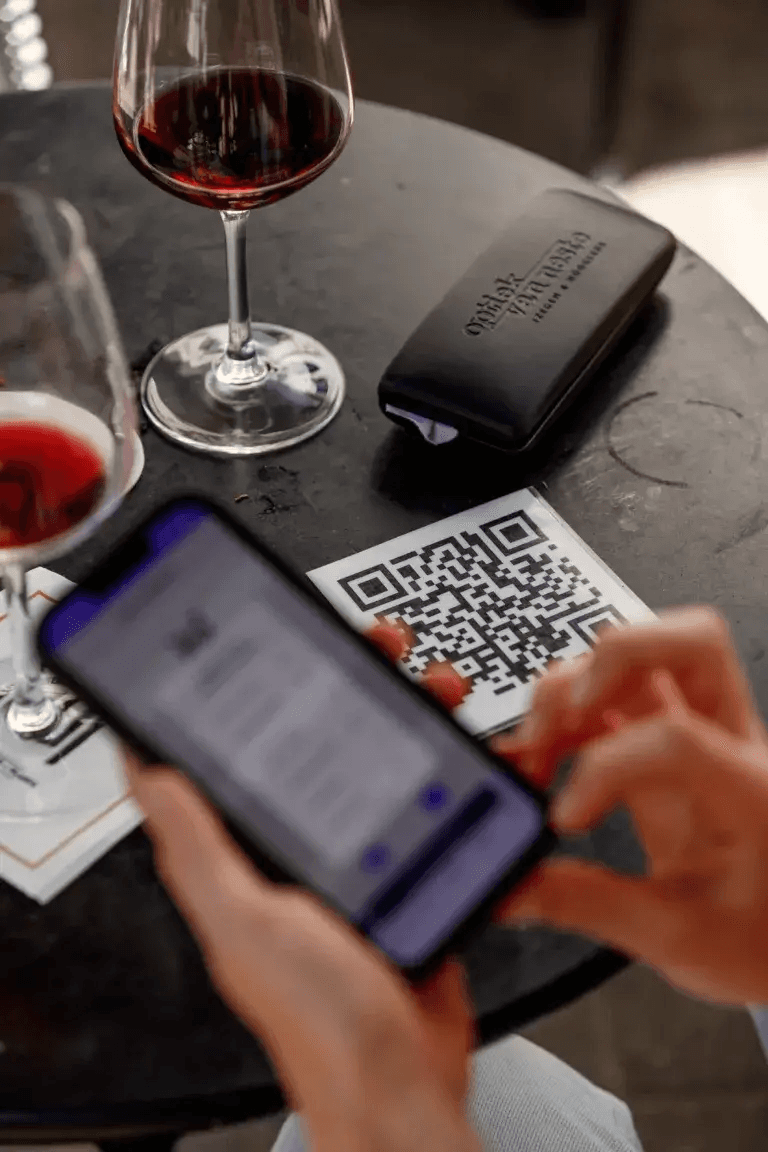 Upload your digital menu and get a QR code that customers can scan